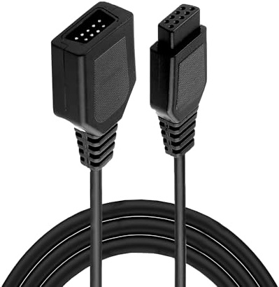 DUSTEWQ 9-poliger Controller, kabelgebunden, Videospiel-Controller, Spielbrett-Verlängerungskabel, kompatibel mit Sega Genesis Mini 2, AV 621 HD 620 HD 821 NES, klassische Retro-Spielekonsole (1,8 m)