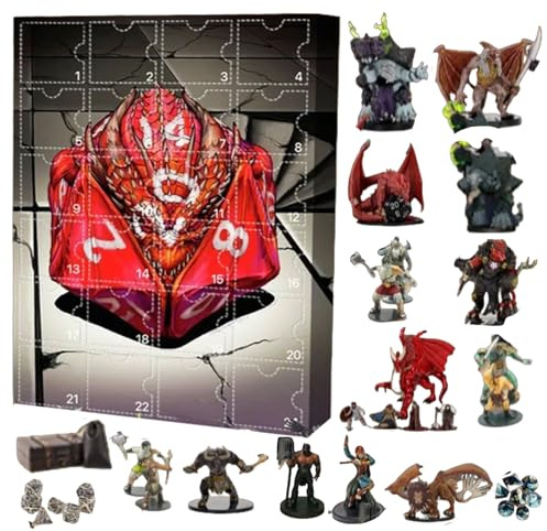 Rollenspiel-Adventskalender 2025-24 Überraschungen mit Miniaturen, Würfeln & Sammlerstücken | Offizieller Pen & Paper Kalender für RPG-Fans | Das perfekte für Tabletop-Spieleabend