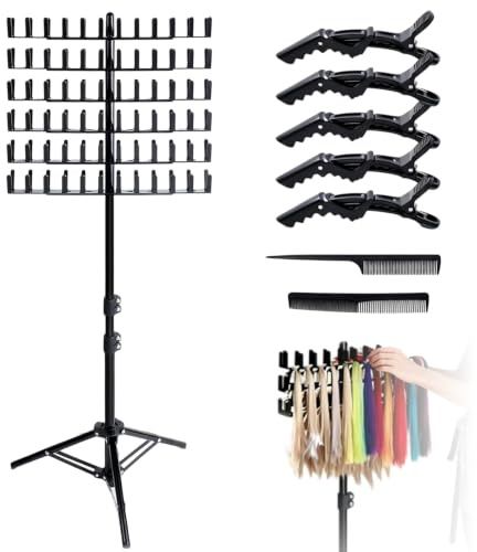 Support de cheveux réglable pour tresses, support pour cheveux tressés, support de perruque avec 144 stylos, organisateur de cheveux, support de coiffure, support pour extensions de cheveux