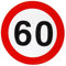Udo Schmidt GmbH & Co Aufkleber 60 Geburtstag Ø 9cm 12 Stck.Sticker Dekoration Geburtstagsdeko