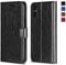 OCASE iPhone XS Hülle iPhone X Hülle iPhone 10 Hülle Handyhülle [Premium Leder] [Standfunktion] [Kartenfach] Schlanke Leder Brieftasche Handyhülle Kompatibel für iPhone X/XS Schwarz