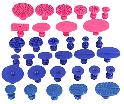 Qiilu 33 Stücke Auto Körper Dellen Entfernung Ziehen Tabs Paintless Dent Repair Tools