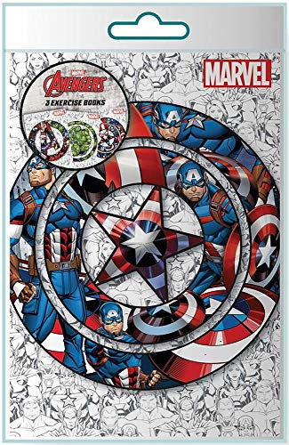 Avengers Icon Exercise Book (3Pk) - Perfect for Party Bags and Car Journeys