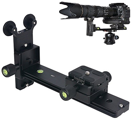 FOTGA L200 Téléobjectif Plaque de libération Rapide Long-Focus Support pour Tête de Boule de trépied Appareil Photo DSLR