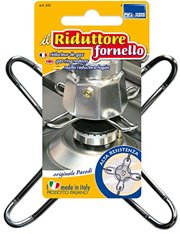 PARODI & PARODI - Riduttore per Fornello a Gas Resistente al Calore, Adattatore Universale Fornelli a Gas, Accessori Cucina Moka, Pentole, Padelle, Teiera Made in Italy, Utensili Cucina Diam. 130 mm