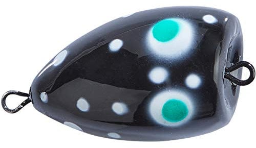 Balzer Popper Splash - Pilot zum Forellenangeln, 3cm / 2g / UV Schwarz, 1 Stück