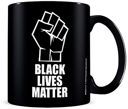 Black Lives Matter BLM Black Coloured FIST Coffee Hot Drinks Cup Mug