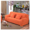 Daesar Couchbezug Wasserdicht für Eckcouch, Sofahusse Ecksofa 3 Sitzer 235-310 Modern Orange Überwürfe Sofabezug Elastische