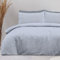 Sleepdown 100% Pure Cotton Plain Dye Grey Duvet Cover Quilt Pillow Case Bedding Set Soft Easy Care - Single (135cm x 200cm)