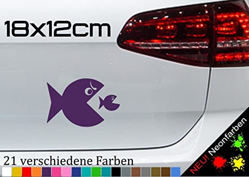 PacFisch Aufkleber Angeln Sticker Fishing See Hobby JDM Freizeit Köder 18x12cm in 21 Farben