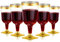 LATERN 30 Pièces Verres à Dégustation de Vin Plastique en Dorés, 170ml Réutilisables pour Fête à Tige, Boissons Whisky Champagne Bière Cocktail Martini (13,4 x 6,5cm)