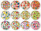 PHILIPCO - Cute Magnets for Fridge | Kawaii Magnets for Lockers for Girls | Round Magnets Fridge | Cute Magnets for Office Home Fridge Magnetic Whiteboard (Fruits)