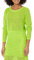 The Drop Top Asher Corto de Ganchillo y Manga Larga para Mujer, Lima, XS