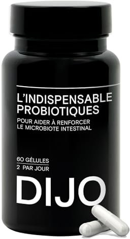 DIJO - L'indispensable Probiotique - Renforcement de la Flore Intestinale - 8 Souches de Bactéries & 28 Milliards d'UFC - Gélules Gastro-Résistantes - Végan - Fabriqué en France (1 MOIS)