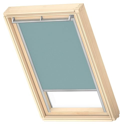 VELUX Nature Collection Verdunkelungsrollo, Silberne Schienen, UK08, Lake | Farben inspiriert von der Natur, variable Positionierung