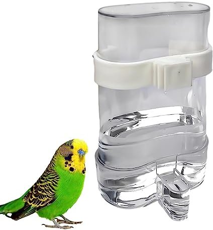 Joyivike Mangeoire et Abreuvoir Automatique pour Oiseaux avec Clip, Bol d'eau Hygiénique pour Perroquets, Pinsons, Calopsittes et Perruches
