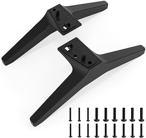 TV Legs for LG Smart TV, Table Top TV Base Stand Replacement for LG 60 inch UM Series 60UM6900, 60UM6900PUA, 60UM6950, 60UM6950DUB, 60UM7100, 60UM7100DUA with Screws, Easy to Install