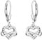 SOFIA MILANI - Damen Ohrringe 925 Silber - mit Zirkonia Steinen - Herz Unendlichkeit Ohrhänger - E2427