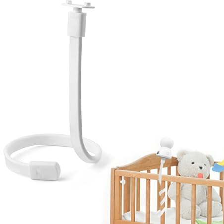 LNSYSNS Support Babyphone, Support Camera Bebe, 52 cm Support de Caméra Universel, Pas Besoin de Percer Trous, Compatible avec Plupart Babyphones