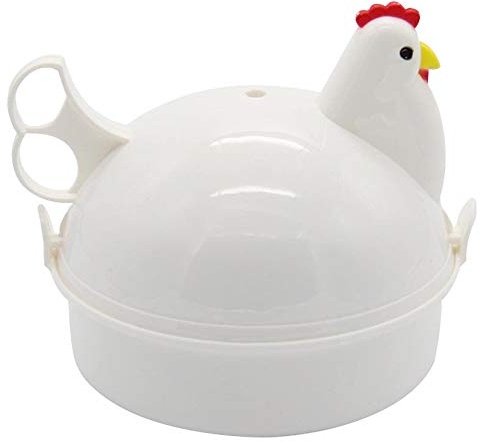 Egg Boiler,Electric Egg Boiler Kitchen Eggs Steamer Chicken Shaped Microwave 4 Egg Boiler Cooker Novelty Kitchen Cooking Appliances Steamer Home Tool