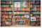 Bücherregal Holzpuzzle 1000 Teile, Knobelspiele Für Erwachsene, Teenager, Puzzles Unmögliche - Kinder Puzzle Zimmer Deko （75×50cm）