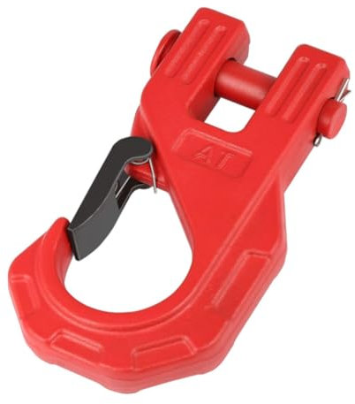 Kioball 3/8 Seilwinde Haken Heavy Duty, ATV Winch Hook, Winch Tow U-Klemme Schiebehaken für Synthetische Seilwinde Kabel ATV UTV(B)