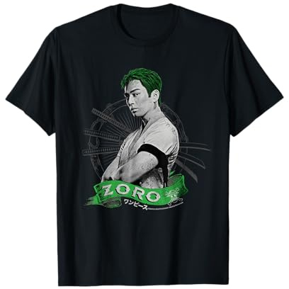One Piece Roronoa Zoro Live Action Strohhut Piratenjäger T-Shirt