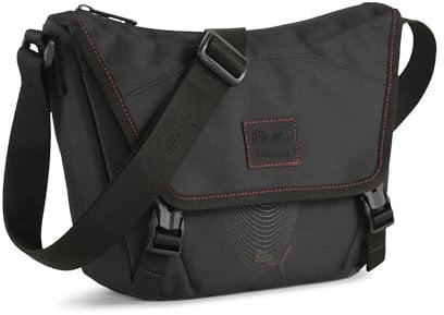 PUMA Erwachsene BMW M Motorsport Lifestyle 5L Kleine Messenger-Bag OneSize, Black AOP
