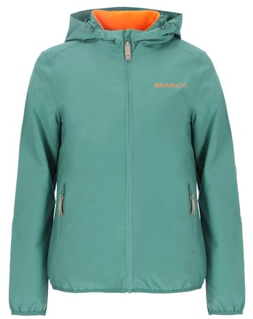 Baumfuchs Damen Funktionsjacke 2-in-1 - Jacke mit Kapuze und Steppweste mit Stehkragen in Salbei Größe 38