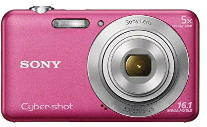 Sony DSC-W710 16.1 MP Digital Camera with 5x Optical Zoom (2.7-Inch LCD) Pink (Renewed)