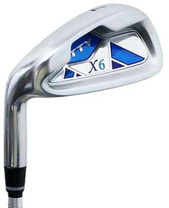 Left Handed Golf Club Iron #7 Irons with Graphite or Steel Shaft for Adult Men Women Golf Practice Sports (Left,with Steel Shaft,Men)