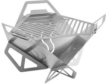 Edelstahl Grills Faltbare Grube Faltbare BBQ Pit Handschuh Lagerfeuer Grube für Hinterhof Garten Camping Picknicks Camping Grill Herd