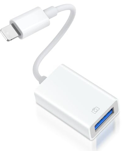 [Apple MFi Zertifiziert] Adapter Light-ning auf USB für iPhone & iPad, Light-ning USB Adapter OTG für Kamera, USB-Stick, Tastatur & Maus