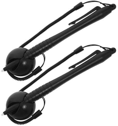 Alipis Stylets Résistifs pour Écran Tactile 2 Pièces avec Cordon Anti-Perte et Socle, Stylo Tactile pour Tablette et Ordinateur, Stylets D’écriture Manuscrite Polyvalents pour Usage