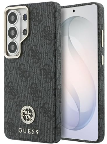 CG MOBILE Guess 4G Strass-Logo kompatibel mit MagSafe-Hülle für iPhone Samsung Galaxy S26 Ultra (Schwarz)
