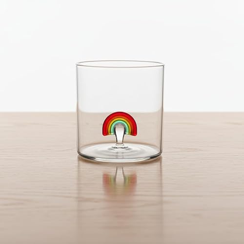 lifestyle WD Glas aus Borosilikatglas mit Regenbogen-Dekor