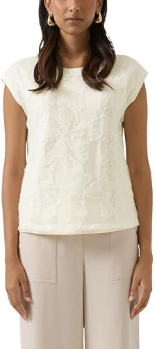 s.Oliver Ärmelloses Blusenshirt mit floralem Mesh-Layer