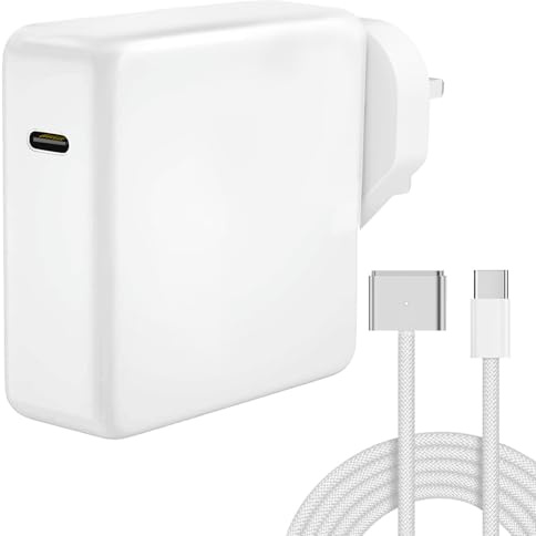 Mac Book Air Pro Charger, 70W USB C to Magnetic 3 Connector Charger M5/M4/M3/M2 Compatible With MacBook Air 13/15 Inch(2022–2026), MacBook Pro 14/16 Inch (2021–2026) with 6.6FT Braided Cable