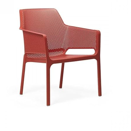 NARDI - Stuhl - Relax - Zeitgenössisch - Rot - Polypropylen recycelbar und Fiberglas - Armlehne - Outdoor und Indoor