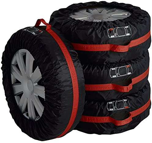 ELR Haute Qualité Protection Rangement pour Pneus Sacs Housse pour Roue de Secours 80cm Diamètre des Roues Robuste Stockage Sacs Noir