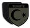 Copytec Patch Türkiye Türkei Fahne Halbmond Stern Uniform Armee Ankara Erdogan Istanbul Atatürk Aufnäher Flagge#21484