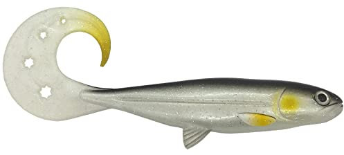 Jackson The Active Flanker. 15cm 2St. Test SEHT GUT. Farbe Whitefish. Gummifisch Hechtangeln. Angelköder Shad. Gummi Hechtköder. Raubfische Angeln Profi Kunstköder