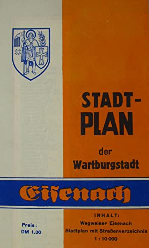 Stadtplan der Wartburgstadt Eisenach