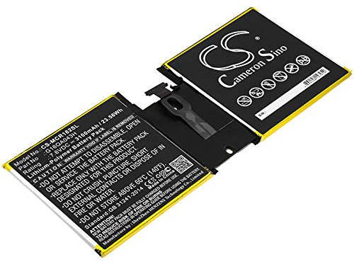 TECHTEK Battery 3100mAh compatible with [Microsoft] 1824, 4415Y, Surface Go, Surface Go 10 replaces G16QA043H, Q16QA043H