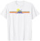 Back To The Future Delorean Retro Chest Stripes T-Shirt