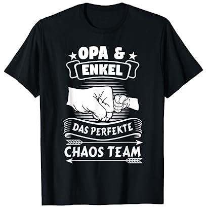 Opa & Enkel Das Perfekte Chaos Team Familie Geschenk T-Shirt