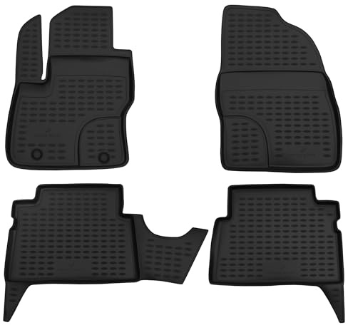 WALSER XTR Gummi Fussmatten Auto für Ford Kuga 1 2008-2012, 100% passgenaue Auto Fußmatten, robuste Universal Fußmatte Auto, Gummimatten Auto, Auto Fussmatten Gummi, Auto Gummimatten