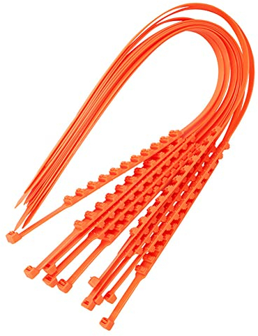 BLOOOK 10 Stück Auto Schneeketten Anti-Rutsch-Kabelbinder Universal Reifen Traktionskette Notfall Anti Rutsch Schneeketten