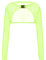 FeMereina Rave Tops for Women Sheer Mesh Long Sleeve Crop Top See Through Cover Ups with Buckle (A-Green, S)