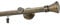 Sento Gardinenstange Innenlauf 19mm 1-läufig Wandmontage Messing Antik 140 cm Idaja